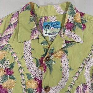 Vintage Paradise on a hanger Hawaiian XL cotton shirt Tropical Floral theme USA